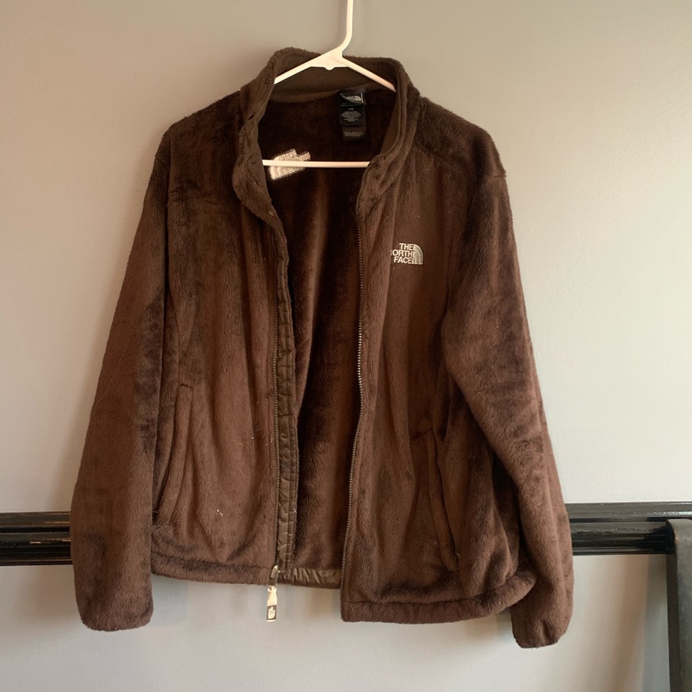 North Face fuzzy jacket